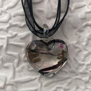 Glass Heart Necklace